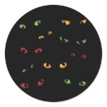 Scary Eyes Multi-Coloured stickers