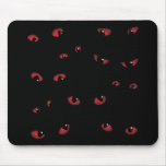 Scary Eyes Red mousepads