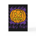 Scary Fruit Halloween Party Invitation cards