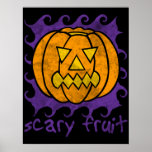 Scary Fruit Halloween Poster posters