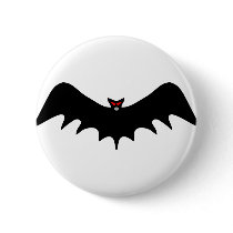 Scary Halloween Bat Buttons