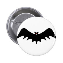 Scary Halloween Bat Buttons