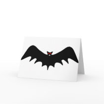 Scary Halloween Bat Cards