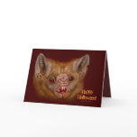 Scary Halloween Bat Card Halloween Party Invites