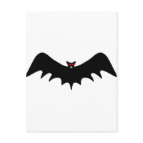 Scary Halloween Bat Post Card