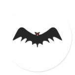 Scary Halloween Bat stickers
