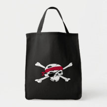 Scary Jolly Roger Pirate Halloween Bag