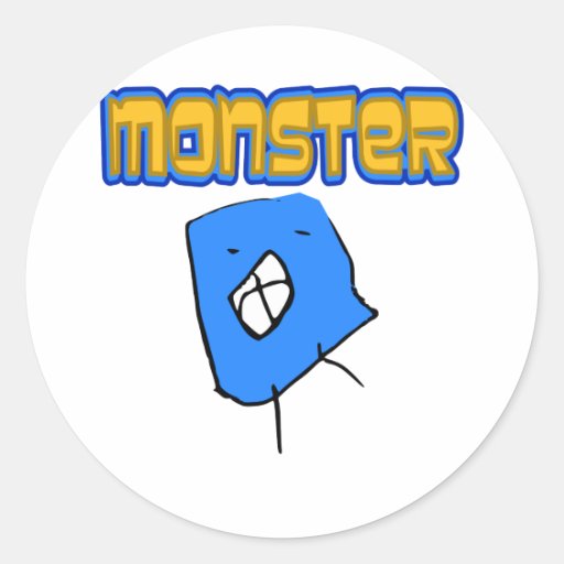 Scary Little Monster Stickers