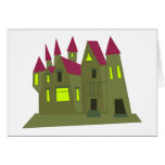 Scary Mansion Greeting Card