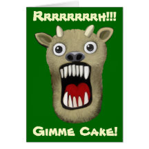 Scary Monster - Gimme Cake Card