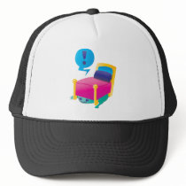 SCARY monster lurking under the BED Trucker Hats