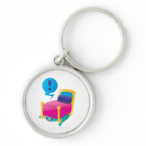 SCARY monster lurking under the BED Key Chain