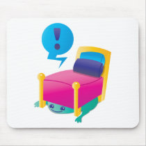SCARY monster lurking under the BED Mousepads