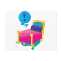 SCARY monster lurking under the BED Postcards