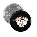 Scary Mummy Lucky Pinkie Elephant Halloween Button