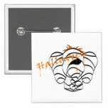 Scary Mummy Lucky Pinkie Elephant Halloween Button