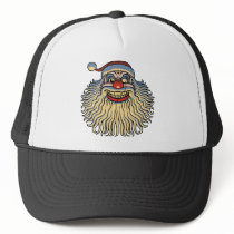 Scary Santa Clown Trucker Hats