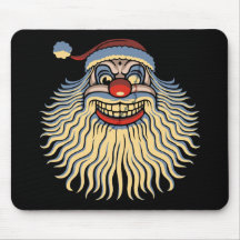 Scary Santa Clown Mousepad