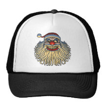 Scary Santa Clown Trucker Hats