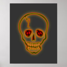 Scary Skull Poster