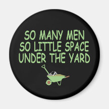 Scary slogan magnet