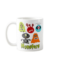 Scary Spooky Monsters Aliens Creatures Coffee Mugs
