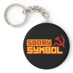 Scary Symbol Hammer and Sickle keychains