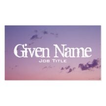 Scattered Clouds Business Card