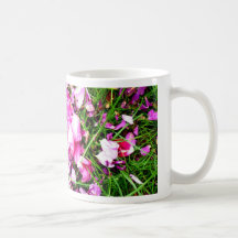 scattered petals coffee mug