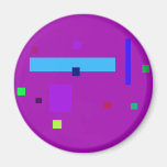 Scattered Purple Fridge Magnet