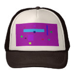 Scattered Purple Mesh Hats