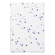 SCATTERED ROYAL BLUE STARS ACCENTS TEMPLATE BACKGR CASE FOR THE iPad MINI
