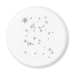 Scattered Silver Faerie Stars Fridge Magnets