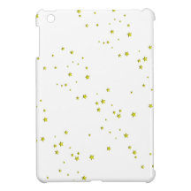 SCATTERED YELLOW STARS ACCENTS TEMPLATE BACKGROUND iPad MINI CASE
