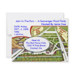 SCAVENGER HUNT PARTY INVITE ~EZ TO CUSTOMIZE invitations