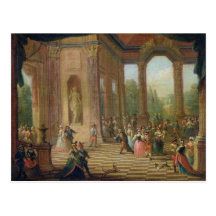 Scene at a Masked Ball Post Card
