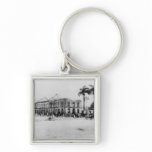 Scene at the Port of Spain, Trinidad, 1891 keychains