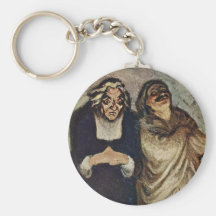 Scene From A Comedy By Molière By Daumier Honoré ( Key Chain