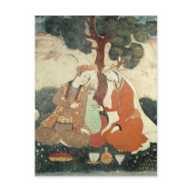Scene galante from the era of Shah Abbas I Postcard
