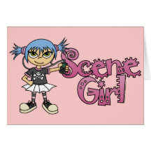 Scene Girl Logo Cards