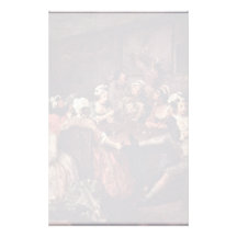 Scene In A Tavern " By Hogarth William Stationery Paper