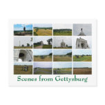 Scenes from Gettysburg postcards