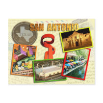 Scenes from San Antonio, Texas Post Card