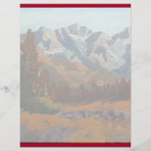 Scenic Mountain Wedding Invitation Set Personalized Flyer