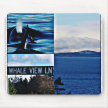 Scenic View Killer Whale mountain seacape mousepad