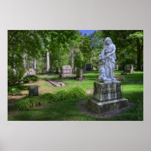 Schelling Family Grave Statue - Greenwood Cemetery Posters