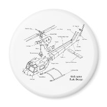 Schematic of the Major Components in a Helicopter Magnet
