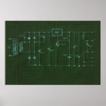 scheme electronic circuit posters