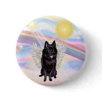 Schipperke Angel Button