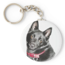 Schipperke Picture Keychain